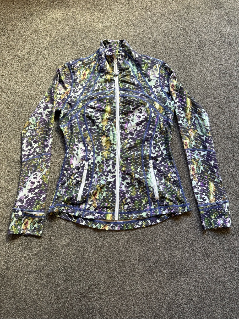 lululemon athletica Purple Multi Printed Zip-Up Jacket